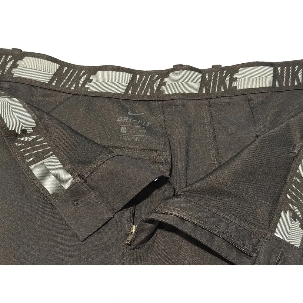 Nike Dri-FIT Men's Black Golf Shorts Solid Logo Pockets 42W 10